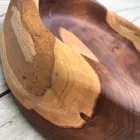 Moderní umyvadlo na desku z přírodního leštěného přírodního teaku - Zino Viadurini