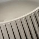 Kulaté umyvadlo na desku vyrobené z cementu a pryskyřice - Ibisco Viadurini