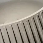 Kulaté umyvadlo na desku vyrobené z cementu a pryskyřice - Ibisco Viadurini