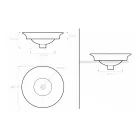 Polozápustné umyvadlo s dekory Cobalt Blue a Gold nebo Gold Made in Italy - Capatosta Viadurini