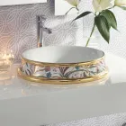 Polozápustné umyvadlo v různých povrchových úpravách Fire Clay Made in Italy - Erasmo Viadurini