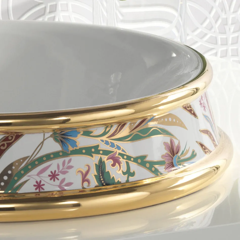 Polozápustné umyvadlo v různých povrchových úpravách Fire Clay Made in Italy - Erasmo Viadurini