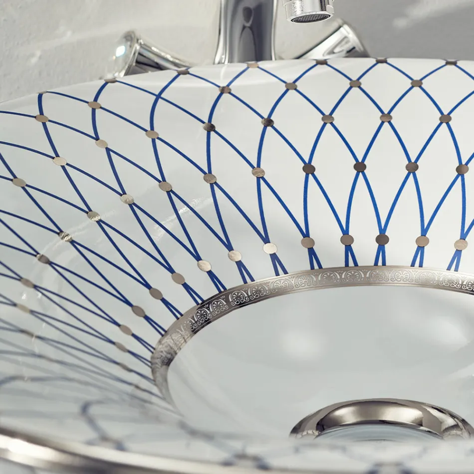 Polozápustné umyvadlo v provedení Fire Clay v různých povrchových úpravách Made in Italy - Capatosta Viadurini