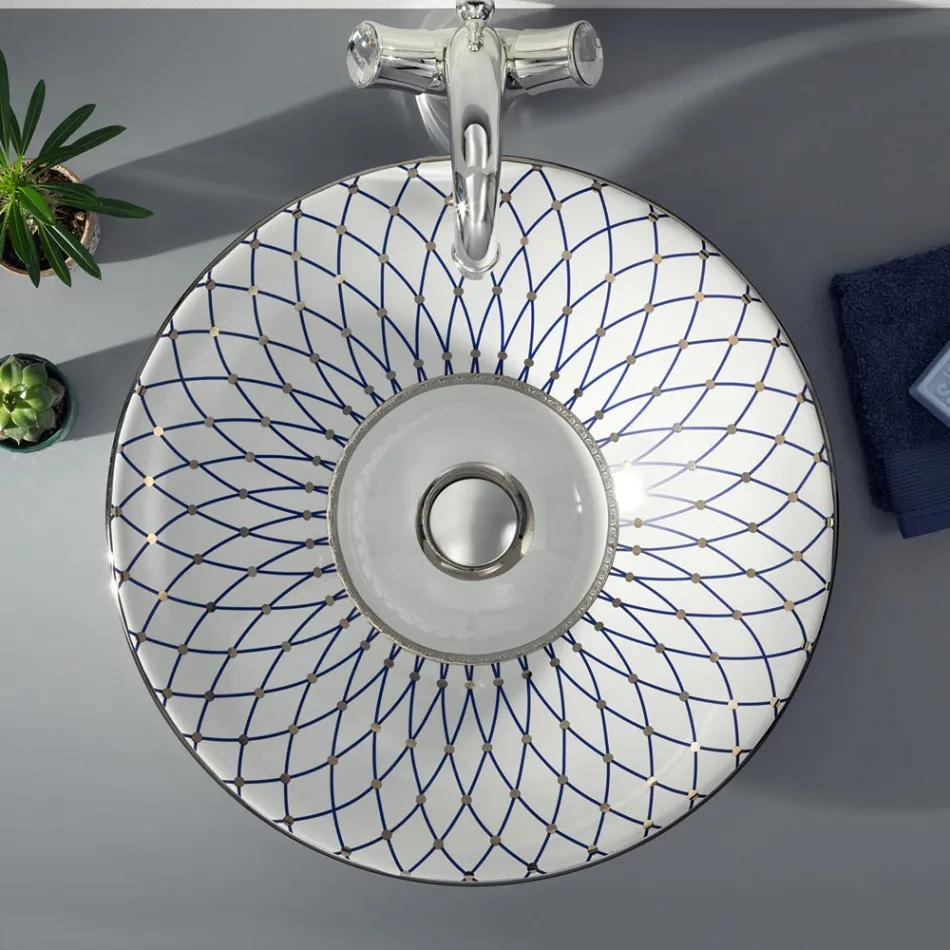 Polozápustné umyvadlo v provedení Fire Clay v různých povrchových úpravách Made in Italy - Capatosta Viadurini