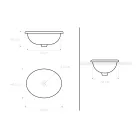 Polozápustné umyvadlo v provedení Araldica Brown Fire Clay Made in Italy - Botticino Viadurini