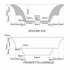 Polozapuštěné umyvadlo v moderní požární hlíně zdobené ručně v Itálii, Guido Viadurini