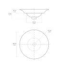 Polozápustné umyvadlo z francouzského porcelánu nejvyšší kvality - Pausa Viadurini