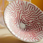 Polozápustné umyvadlo z francouzského porcelánu nejvyšší kvality - Pausa Viadurini