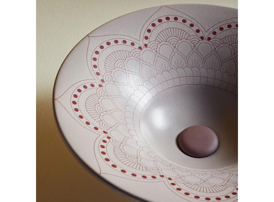 Polozápustné umyvadlo z francouzského porcelánu nejvyšší kvality - Pausa Viadurini