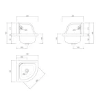 Keramické závěsné závěsné umyvadlo 42 cm - Angelino Viadurini