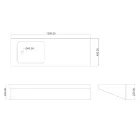 Moderní designový nástěnný závěs Umístěný v Itálii Viadurini