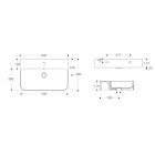 Závěsné keramické umyvadlo s volitelným držákem na ručník Made in Italy - Graffa Viadurini