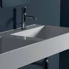 Umyvadlo v moderním designu keramických Sun 120x45 cm Made in Italy Viadurini