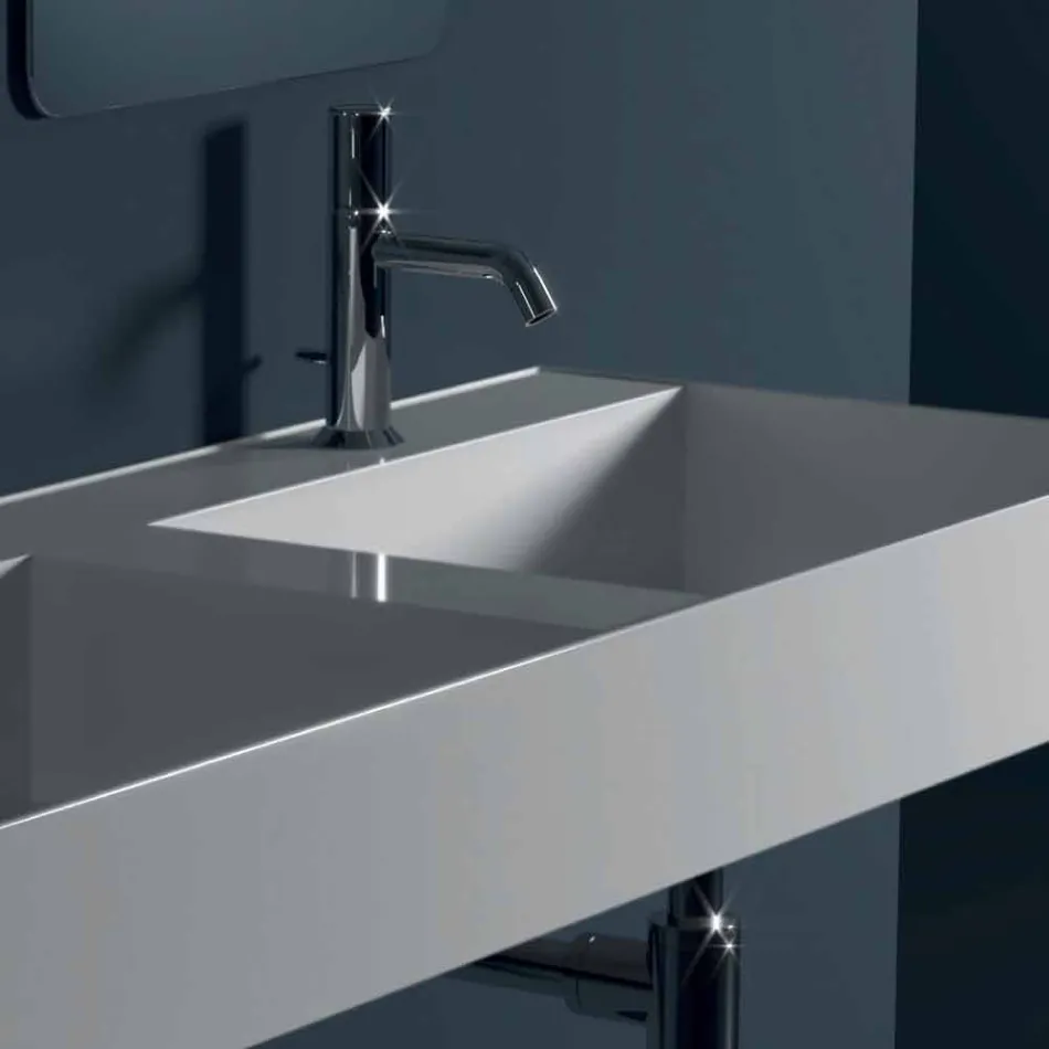 Umyvadlo v moderním designu keramických Sun 120x45 cm Made in Italy Viadurini