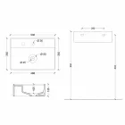 Umyvadlo na slunci 50x35 cm keramika, různé barvy jsou k dispozici Viadurini