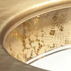 Nevyhazujte umyvadlo do hlíny a zlata ručně vyráběné v Itálii, Egejské moře Viadurini