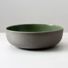 Umyvadlo na desku v tmavém Raku, vyrobené v Itálii - odkapávací Viadurini