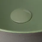 Umyvadlo na desku v tmavém Raku, vyrobené v Itálii - odkapávací Viadurini