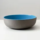 Umyvadlo na desku v tmavém Raku, vyrobené v Itálii - odkapávací Viadurini