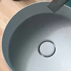 kulaté umyvadlo v moderních keramických Sun kruhu o průměru 40 cm Viadurini