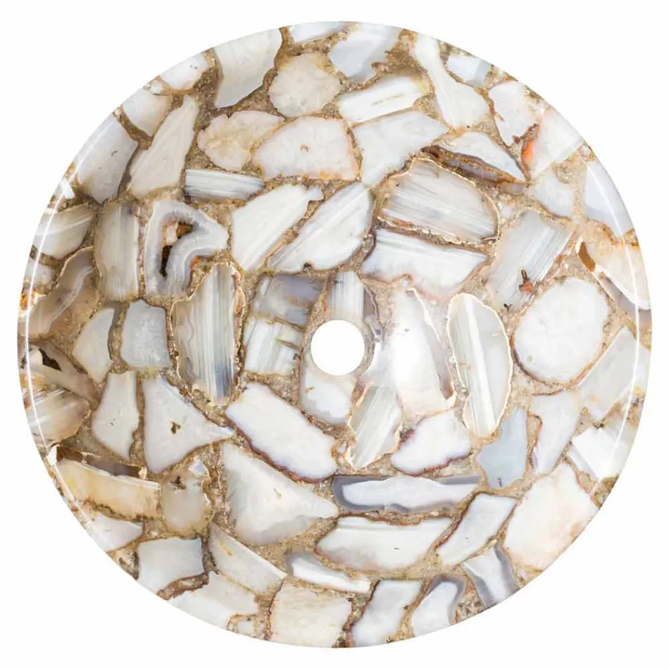 Pultová kolo podpora kámen achát Mila, jednodílná Viadurini