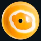 Kulaté umyvadlo v oranžové onyxové Aris Viadurini