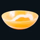 Kulaté umyvadlo v oranžové onyxové Aris Viadurini