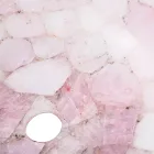 Kulaté umyvadlo růženín Paloma, ruční Viadurini