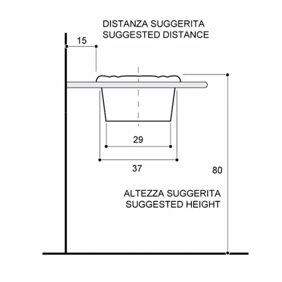 Kulaté zapuštěné umyvadlo v klasickém porcelánu vyrobené v Itálii, Santiago Viadurini