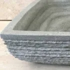 Navrhněte zelené umývadlo v Hilda kameni Viadurini