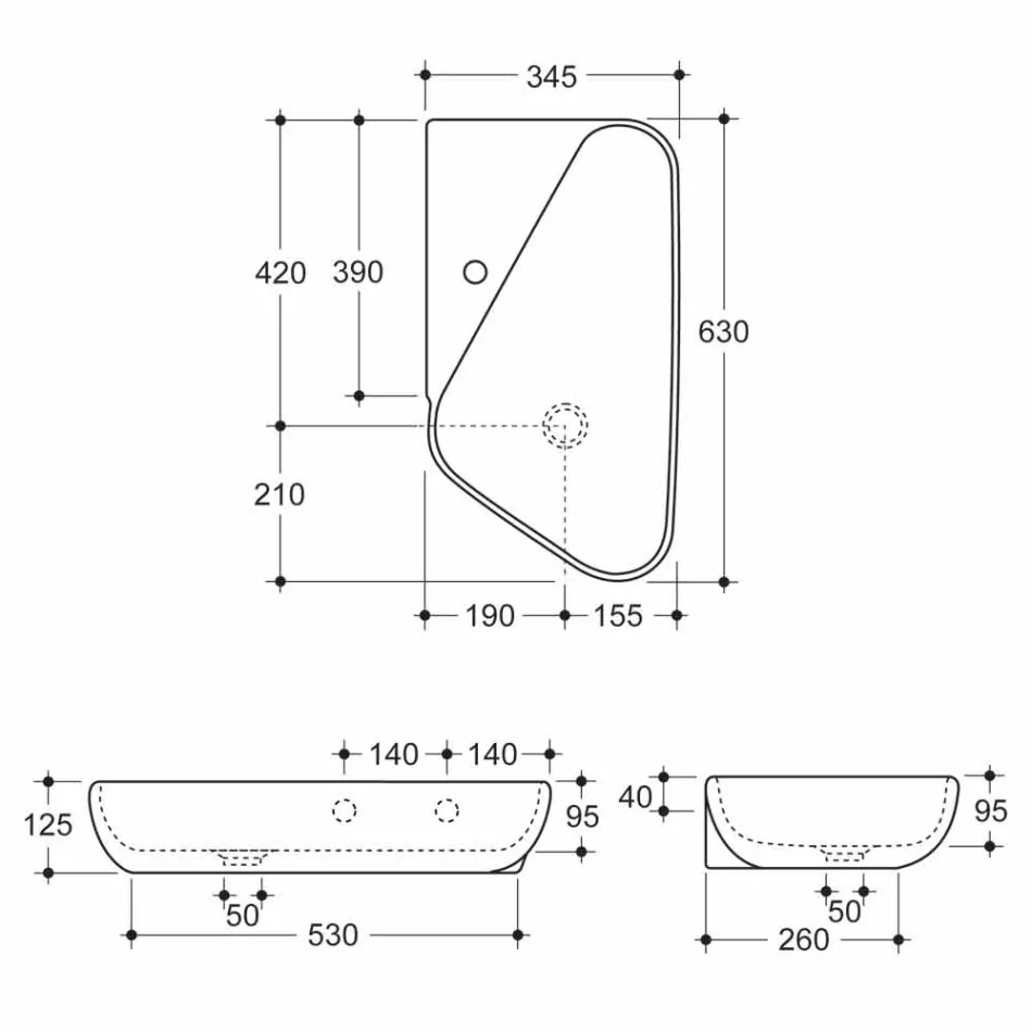 Umývadlo / design keramika vyrobené v Itálii Sheyla Viadurini