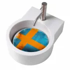 Umývadlo / závěs designové desky vyrobené v Itálii Tor Viadurini