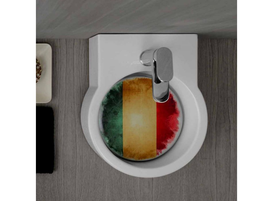 Umývadlo / závěs designové desky vyrobené v Itálii Tor Viadurini