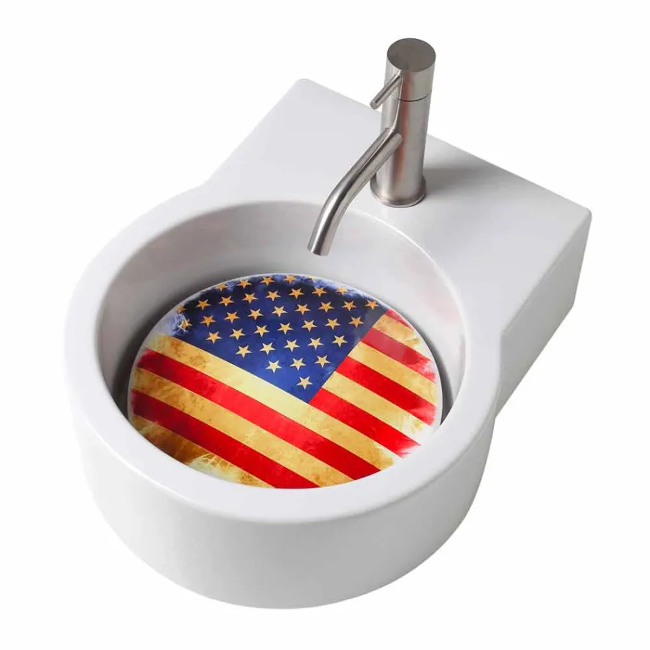 Umývadlo / závěs designové desky vyrobené v Itálii Tor Viadurini