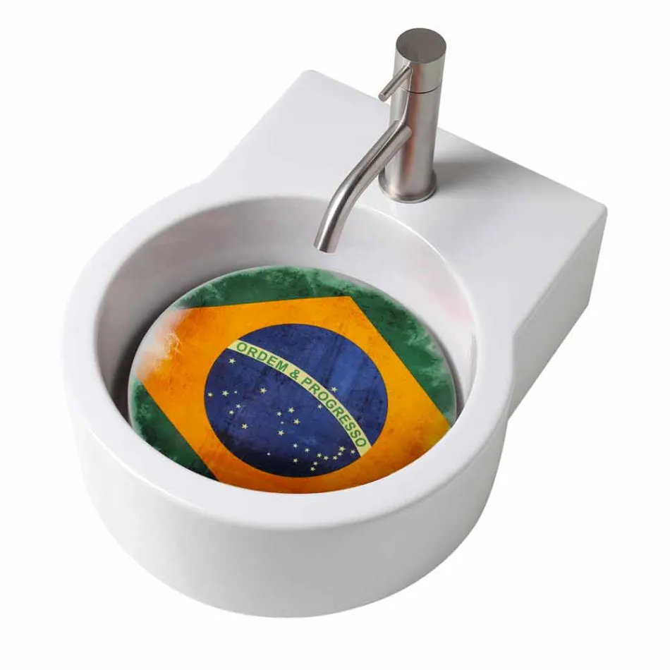 Umývadlo / závěs designové desky vyrobené v Itálii Tor Viadurini