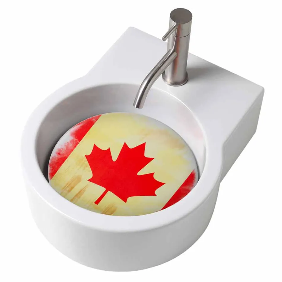 Umývadlo / závěs designové desky vyrobené v Itálii Tor Viadurini