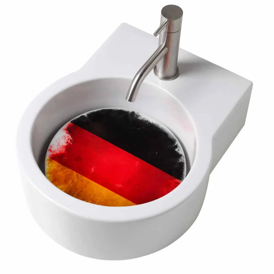 Umývadlo / závěs designové desky vyrobené v Itálii Tor Viadurini