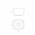 Volně stojící volně stojící dřez vyrobený v Itálii, Lallio Viadurini