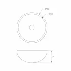 Donnas kruhové volně stojící pult dřez Viadurini