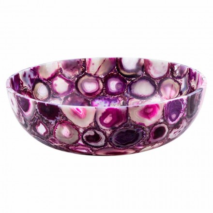 Kulatý dřez z achátového kamene - Buffalo Viadurini