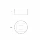 Designový kruhový dřez vyrobený v Itálii, Forino Viadurini