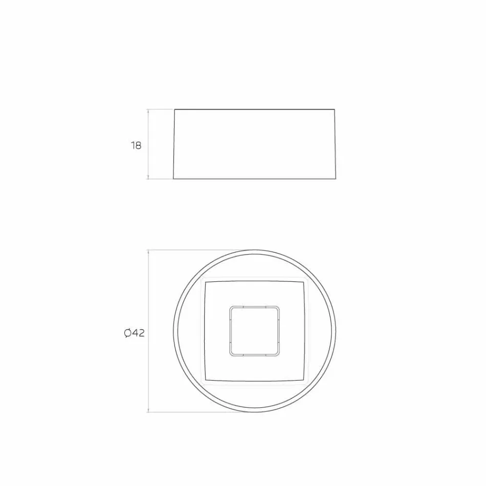 Designový kruhový dřez vyrobený v Itálii, Forino Viadurini