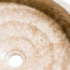 Kruhové umyvadlo stojící z bílého mramoru, Bucciano Viadurini