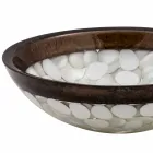 Kruhové umývadlo na ruku vyrobené z pryskyřice, Buguggiate Viadurini