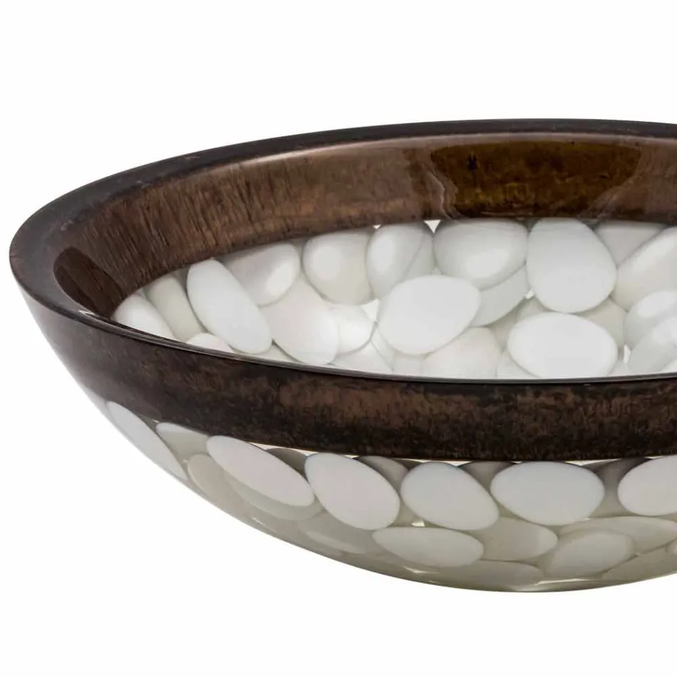 Kruhové umývadlo na ruku vyrobené z pryskyřice, Buguggiate Viadurini