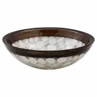 Kruhové umývadlo na ruku vyrobené z pryskyřice, Buguggiate Viadurini