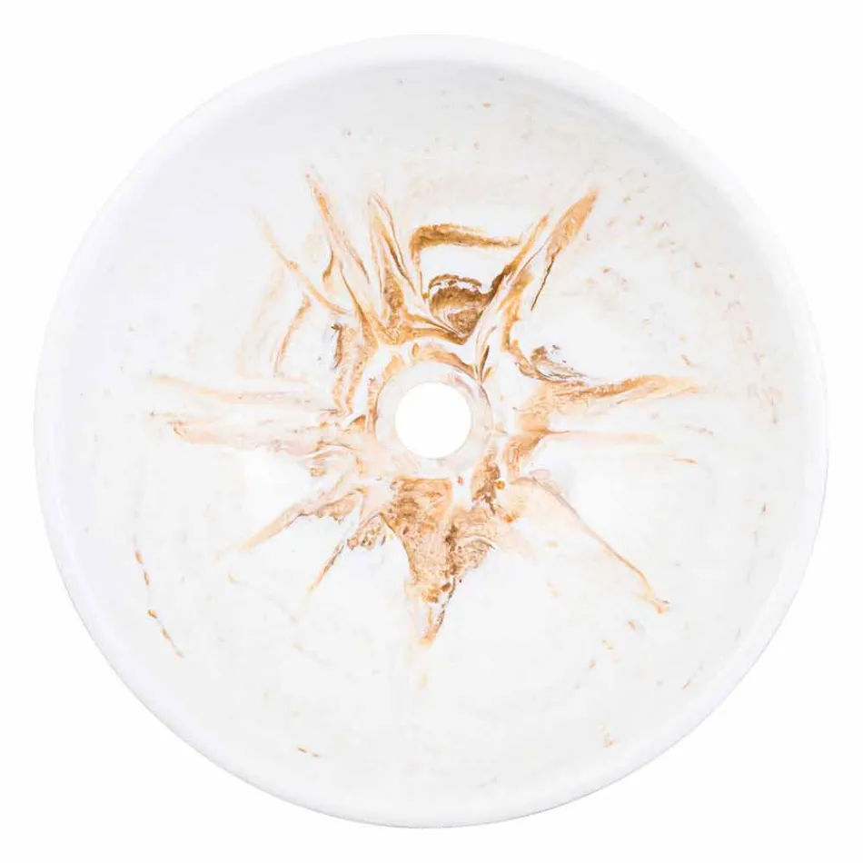 Designová podpora umyvadla v Golden Resin - Dogliola Viadurini