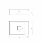 Design dřezu vyrobené v Itálii, Lavis Viadurini