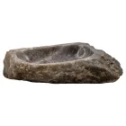 Ručně vyrobený umyvadlo na desku z kouřového křemenného kamene, Vigasio Viadurini