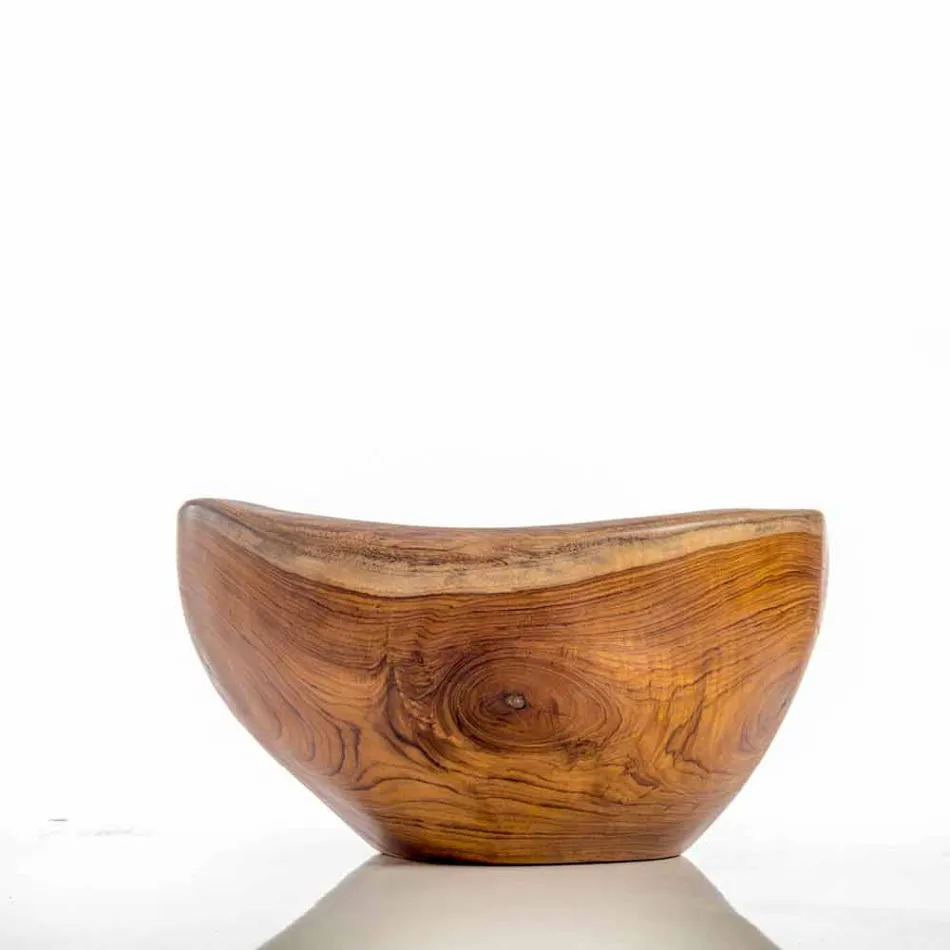 Moderní stojací umyvadlo z přírodního teakového dřeva Vigevano Viadurini